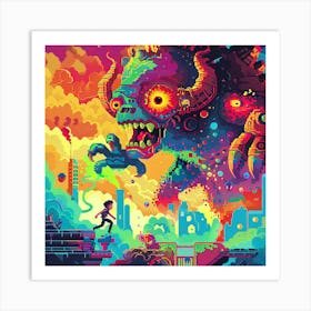 Pixel Art 14 Art Print