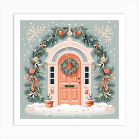 Christmas Door 9 Art Print