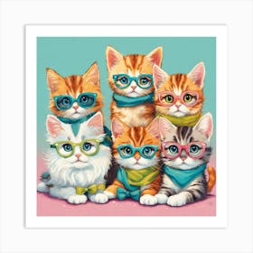 Kitty Gang Art Print