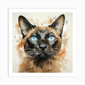 Siamese Cat 4 Affiche