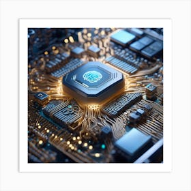 Cpu chip 2 Art Print