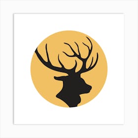 Deer Head.1 Art Print