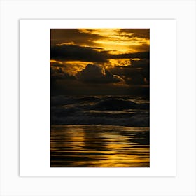 Sunset At The Beach 2 Art Print