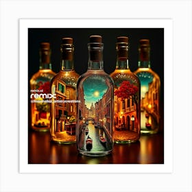 Venice In Bottles 7 Art Print