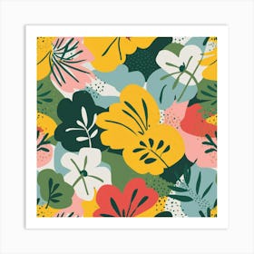 Tropical Leaves 1 Art Print