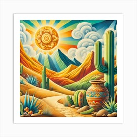 Mexican Landscape 1 Art Print