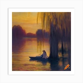 Dark evening Art Print