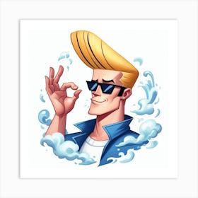 Johnny Bravo 1 Art Print