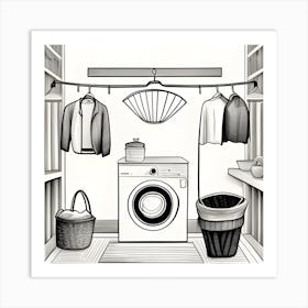 Laundry  Art Print