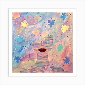 Puzzle Piece Painting Art Print