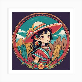 Mexican Girl 47 Art Print