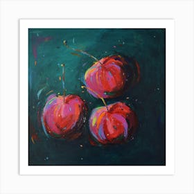 Three Cherries Art Print