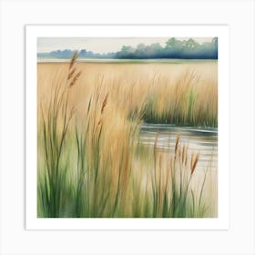 Reeds Art Print