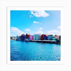 Colorful Buildings On The Water Art Print