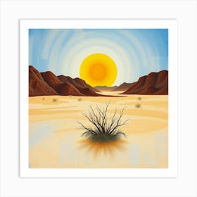 Desert Landscape 4 Art Print