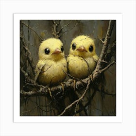 Birds In A Tree Art Print