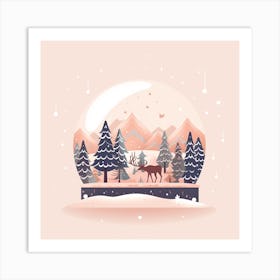 Lapland Finland 3 Snowglobe Art Print