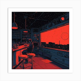 Man In A Bar Art Print