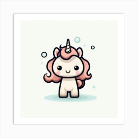 Cute Unicorn 172 Art Print