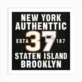 New York Authentic Art Print