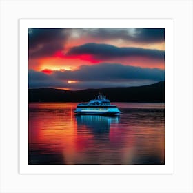 Sunset On The Water 27 Art Print