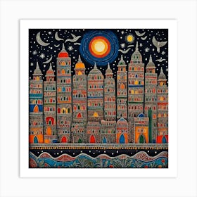 City night Art Print