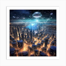 Futuristic City Art Print