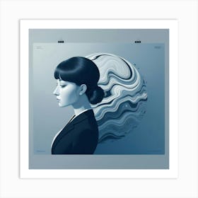 Portrait Of Woman Art Print