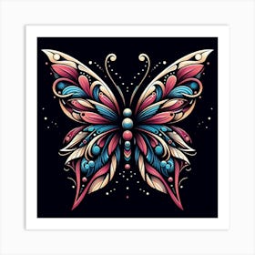 Modern Butterfly Art 1 Art Print