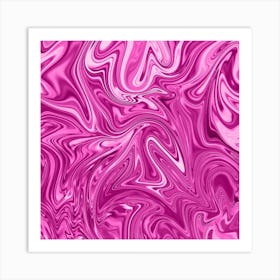 Rsoe Pink Liquid Marble Art Print
