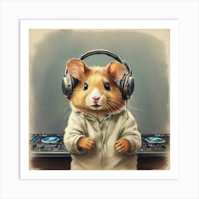 Dj Rat 1 Art Print