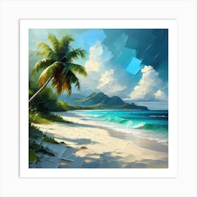 Beach Painting 1 Art Print