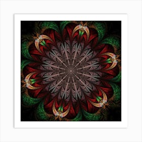 Fractal Flower Fantasy Floral 4 Art Print