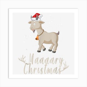 Goat Costume For Men Women Maaaarry Christmas Cool Santa Goa Art Print