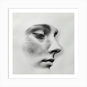 Dotty Face Art Print