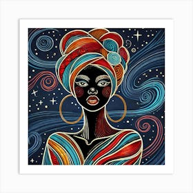 Clarithia Celestial Portrait Art Print