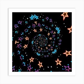 Spiral Stars Art Print