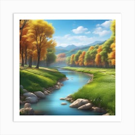 Autumn Landscape 18 Art Print