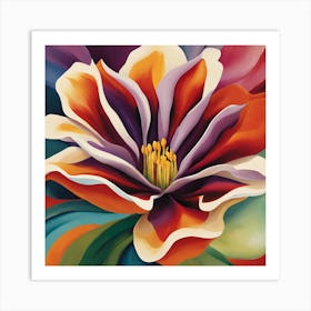 Georgia O'Keeffe inspired painting 1 Art Print