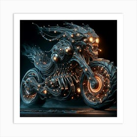 Motorcycle Art 1 Art Print