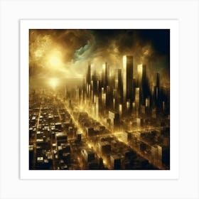 Futuristic Cityscape 142 Art Print