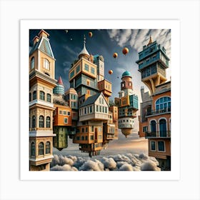 City In The Sky Art Print