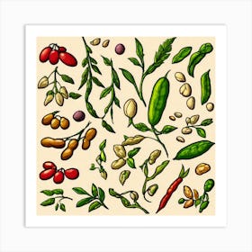 Legumes As A Logo (85) Art Print