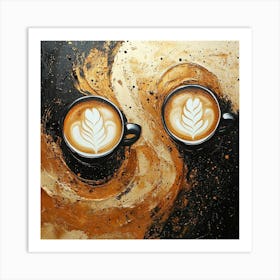 Coffee Latte Art 1 Art Print