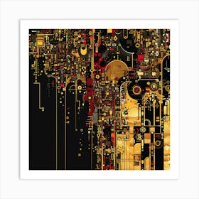 Circuit Board Art Print