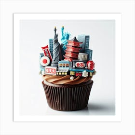 Tokio Cupcake Art Print