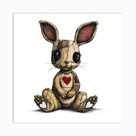 Rabbit With Heart 1 Poster