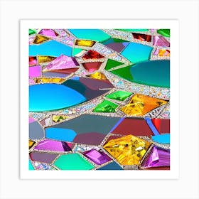 Mosaic Tile Background Art Print