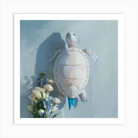 Blue Turtle Art Print