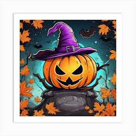 Halloween Pumpkin 1 Art Print